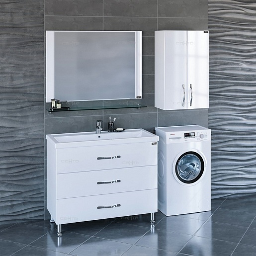 СанТа Мебель для ванной Виктория 100 NEW напольная – картинка-2