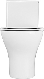 Azario Унитаз-моноблок Terni AZ-8618T безободковый с бачком с сиденьем микролифт белый – фотография-6