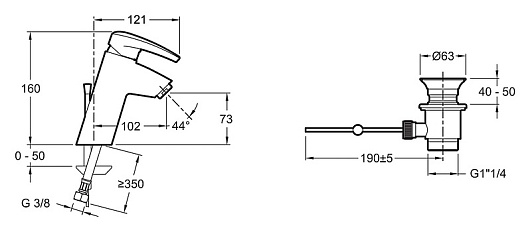 Jacob Delafon Смеситель Tea E72600-CP – фотография-2
