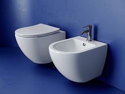 Ceramicanova Подвесной унитаз Metropol Торнадо CN4002T безободковый белый – фотография-4