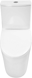 Azario Унитаз-моноблок Ansa AZ-2301 безободковый с бачком с сиденьем микролифт белый – фотография-4