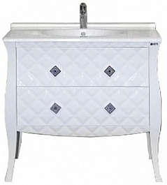 Misty Тумба для умывальника Charme 100 белая – фотография-1