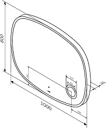 Am.Pm Зеркало Func 100x80 с подсветкой и увеличительным зеркальцем – фотография-10