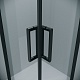 Grossman  Душевой уголок Classic 100x100x195 квадратный профиль черный матовый стекло прозрачное – картинка-18