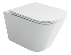 Ceramicanova Подвесной унитаз Union Торнадо CN4009T безободковый белый – фотография-1