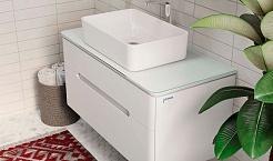 Jorno Тумба под раковину Bosko 100 белая Bos.01.100/P/W подвесная – фотография-6