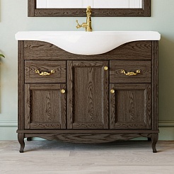 ValenHouse Тумба под раковину Эллина 105 кальяри,фурнитура золото – фотография-1