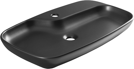 Allen Brau Мебельная накладная раковина Liberty 70 4.32011.31 чёрный матовый – картинка-3