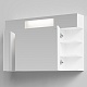 Водолей Зеркальный шкаф Квадро 100 белый – картинка-7