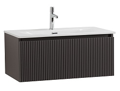 BelBagno Тумба под раковину Uno 80 с 1 ящиком подвесная Темно-Серый матовый – фотография-1