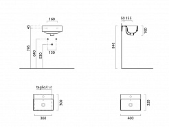 GSI Подвесная раковина Sand 9084111 40 см – фотография-5