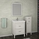 ASB-Woodline Зеркало для ванной Римини 60 патина, серебро, массив ясеня – фотография-10