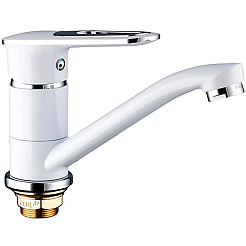 Frap Смеситель для кухни H49 F4549 белый/хром – фотография-1