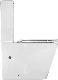 Azario Унитаз-компакт Etereo AZ-8203 безободковый с бачком с сиденьем микролифт белый – фотография-4