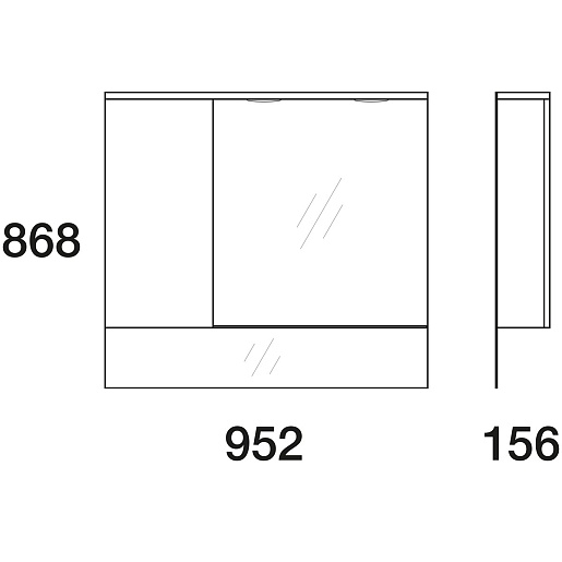  Зеркало-шкаф Амата 100 – фотография-2