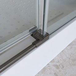 BelBagno Душевой уголок Marino MARINO-2-AH-2-120/90-C-GM 120x90 профиль оружейная сталь стекло прозрачное – фотография-4