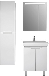 Dreja Тумба с раковиной Q Plus (D) 70 белая – фотография-14