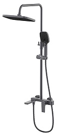Azario Душевая стойка Arida AZ-K2354GR серый графит – фотография-1