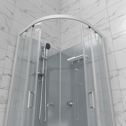 Triton Душевая кабина Прайм-Сатин-Вельвет 90x90 А без крыши – картинка-5