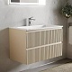 Sancos Тумба с раковиной Snob R 100 beige soft раковина Grace 101 CN7013 – фотография-10