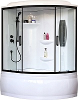 Royal Bath Душевая кабина ALP RB 140ALP-T-BL-L 140x95 L стекло прозрачное профиль черный матовый