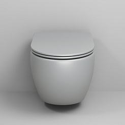 Grossman Унитаз подвесной Color GR-4455GLMS светло-серый матовый – фотография-4