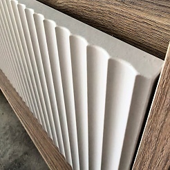 Teymi Фасад для тумбы Vitra 50 Волна белый – фотография-2