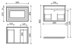 Sancos Мебель для ванной Very 60 bianco – фотография-7
