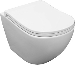 Azario Унитаз подвесной Etera AZ-118E-UQ3 безободковый белый – фотография-3