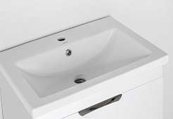 Style Line Тумба с раковиной Жасмин 2 60 Люкс Plus подвесная белая – фотография-4