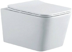 Aquatek Унитаз подвесной Либра New AQ0530N-00 в комплекте с инсталляцией Standard INS-0000012 с клавишей смыва KDI-0000021 белый глянец и крепления KKI-0000002 – фотография-3