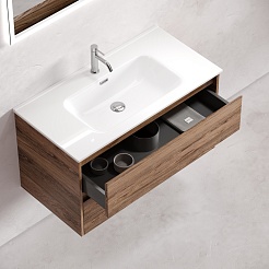 Sancos Тумба с раковиной Libra 90 дуб чарльстон раковина Element 91 CN7002 – фотография-6