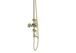 Aquatek Душевая система Классик AQ2543PG с термостатом, полированное золото – фотография-3