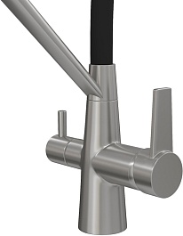 Teymi Смеситель для кухни Solli T10272 сатин/черный – фотография-3