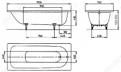 Kaldewei Стальная ванна "Advantage Saniform Plus 373-1" – фотография-5