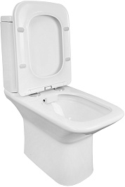 Azario Унитаз-компакт Formal AZ-1353B безободковый с бачком с сиденьем микролифт белый – фотография-6