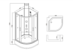 Taliente Душевая кабина 90/90 TA-99CW – фотография-3