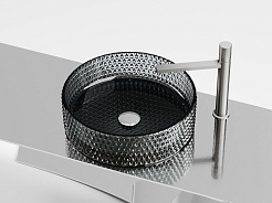 Ceramicanova Мебельная раковина Cristal 36 CN6060 чёрная – фотография-6