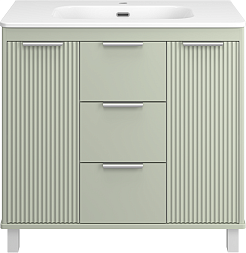 Brevita Тумба с раковиной Risacca Pistachio 90 фисташковый – фотография-1