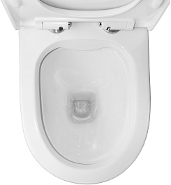 Azario Унитаз-компакт Mist AZ-45 безободковый с бачком с сиденьем микролифт белый – фотография-11