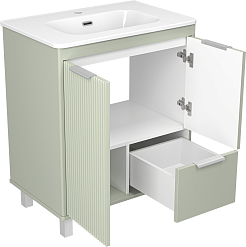 Brevita Мебель для ванной Risacca Pistachio 70 фисташковый – фотография-7