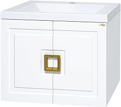 Misty Тумба с раковиной Галвер 60 подвесная белая – фотография-1