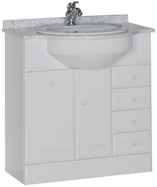 Aquanet Тумба под раковину Марсель 80 с б/к – фотография-1