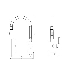 Tokito Смеситель для кухни AISAI хром TOK-AIS-1016 – фотография-4