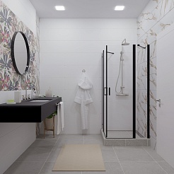 Triton Душевой уголок Тау-Блэк 90/90 Щ0000054036 – фотография-3