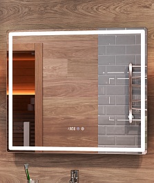 Vigo Мебель для ванной Geometry 2-800 белая/бетон – фотография-6