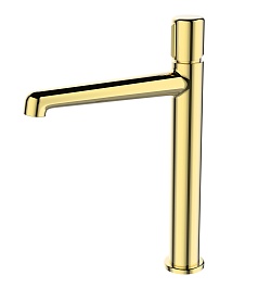 BelBagno Смеситель для накладных раковин Uno UNO-LMC-ORO-W0 золото – фотография-1