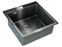 Zorg Кухонная мойка "Inox PVD" SZR-51 GRAFIT – фотография-1