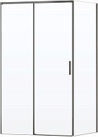 Vincea Душевой уголок Soft 2 140x80 VSR-3SO28014CLGM профиль вороненая сталь стекло прозрачное
