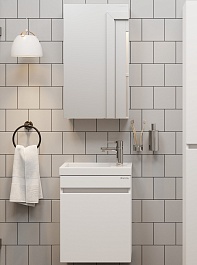 Onika Мебель для ванной Милтон 45 R подвесная белая – фотография-1